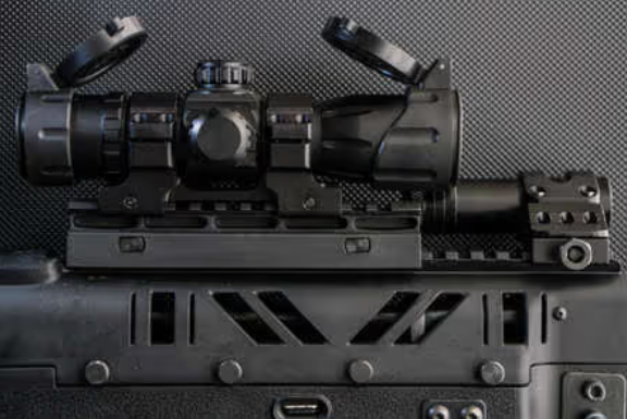 Vortex professional optic mounted on rifle